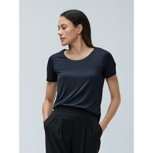 Ministry of Supply Women's Luxe Touch Tee Black Size XXS New